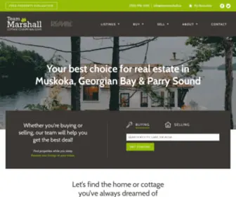 Teammarshall.ca(Team Marshall) Screenshot