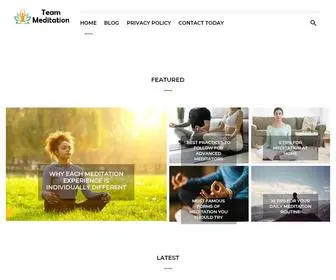 Teammeditation.com(Team Meditation) Screenshot