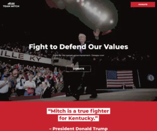 Teammitch.com(Mitch McConnell) Screenshot