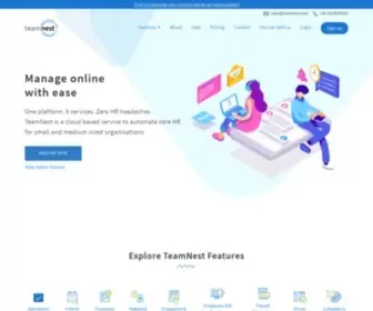 Teamnest.com(Best Payroll and HR cloud software in India) Screenshot
