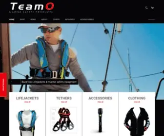 Teamomarine.com(Home of the Backtow Lifejacket and Deckharness) Screenshot