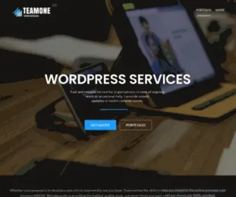 Teamonedesign.com(Personal vCard WordPress Theme) Screenshot