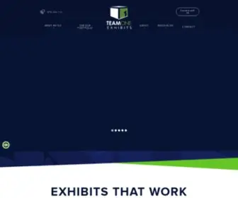Teamoneexhibits.com(Quality Built Tradeshow Booth Designs) Screenshot
