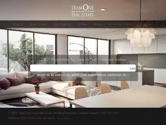 Teamoneidaho.com(Team One Group Real Estate) Screenshot