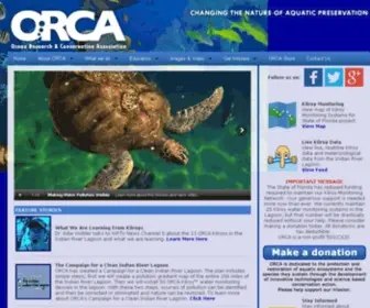 Teamorca.org(Changing the nature of aquatic preservation) Screenshot