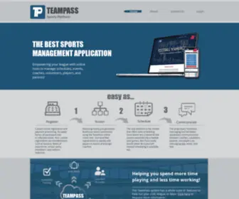 Teampass.com(Sports Management Platform) Screenshot