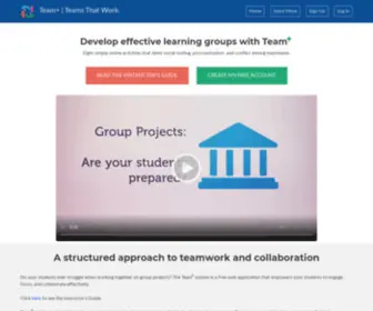 Teamplus.education(A structured approach to teamwork and collaboration) Screenshot