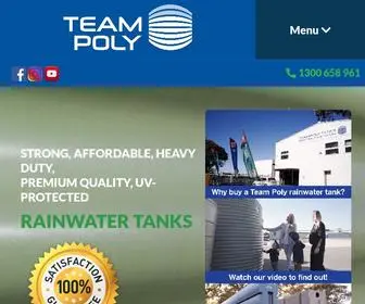 Teampoly.com.au(Team Poly Water Tanks) Screenshot