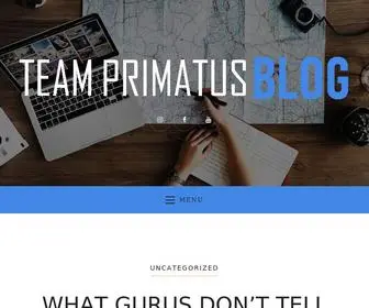 Teamprimatusblog.com(The official blog of Team Primatus) Screenshot