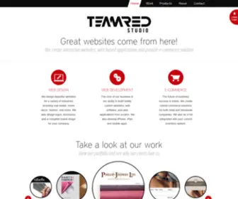 Teamred.com(Web design and development firm) Screenshot