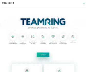 Teamring.io(Гибридный кешбек. Коллективное участие в стартап) Screenshot