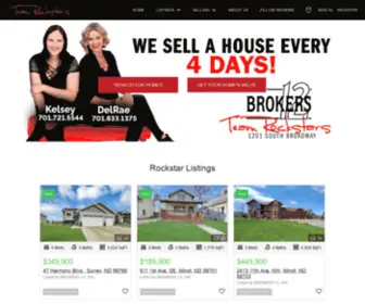 Teamrockstars.com(Minot Real Estate) Screenshot