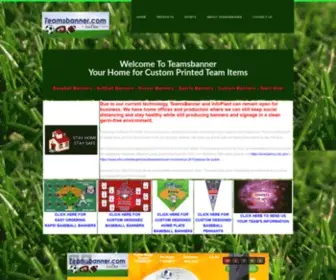 Teamsbanner.com(Custom Soccer Team Banners and Baseball Team Banners 100%) Screenshot