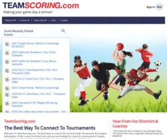 Teamscoring.com(Making Your Game Day A Winner) Screenshot