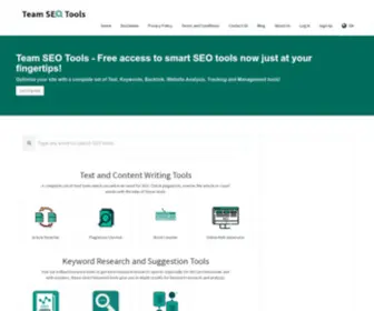 Teamseotools.com(Team SEO Tools) Screenshot