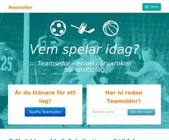 Teamsidor.se(Vem spelar idag) Screenshot