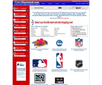 Teamsillustrated.com(Officially Licensed Sports Merchandise for Your Favorite Sports Team at TeamsIllustrated.com) Screenshot