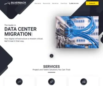 Teamsilverback.com(Data Center Solutions) Screenshot