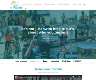 Teamsiriustriclub.com(Team Sirius Tri Club) Screenshot