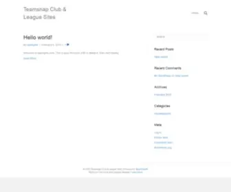 Teamsnapsites.com(Drag & Drop Public Facing Websites for TeamSnap's Club & League Customers) Screenshot
