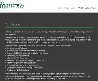 Teamspectrum.com(Unlock New Career Horizons with Spectrum Staffing) Screenshot