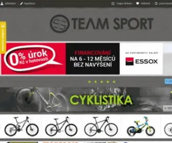 Teamsport.cz(Cyklistické a lyžařské sportovní potřeby pro Vás) Screenshot