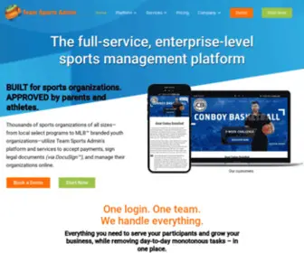 Teamsportsadmin.com(Online Sports Registration Software) Screenshot