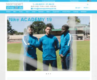 Teamsportshop24.de(Die Teamsport) Screenshot