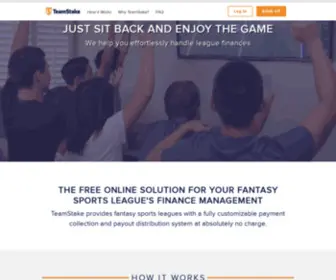 Teamstake.com(Collect Payments For Your Fantasy League) Screenshot