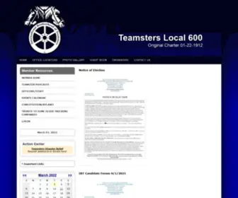 Teamsters600.org(Teamsters Local 600) Screenshot