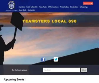 Teamsterslocal890.org(Teamsters Local 890) Screenshot