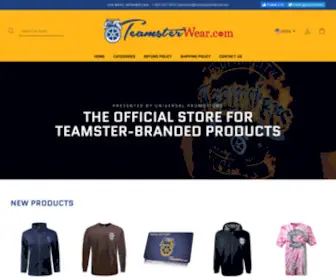 Teamsterwear.com(Union-made Teamsters promotional products) Screenshot