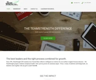 Teamstrength.com(Making Great Business Leaders Better) Screenshot