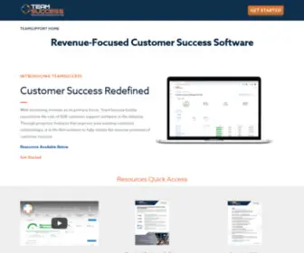 Teamsuccess.com(Build stronger customer relationships with TeamSupport. Learn how our customer software) Screenshot