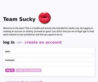 Teamsucky.com(Team Sucky) Screenshot