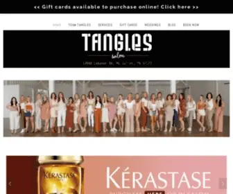 Teamtangles.com(Tangles Salon) Screenshot