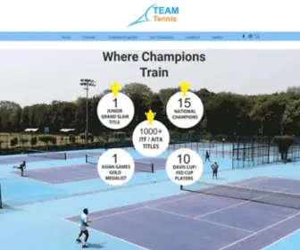 Teamtennisindia.com(Teamtennisindia) Screenshot