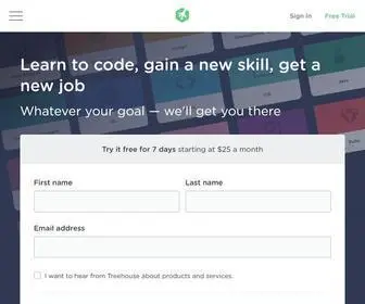 Teamtreehouse.com(Learn to Code Online) Screenshot