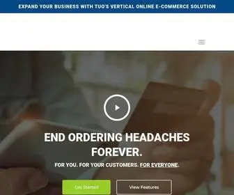 Teamuniformorders.com(Expand your business with TUO's vertical online e) Screenshot