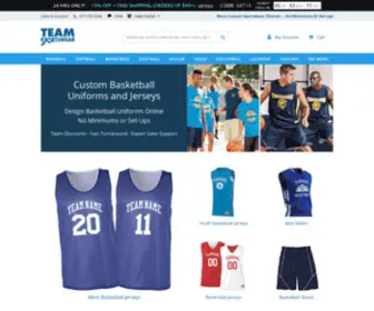 Teamuniformsbasketball.com(Custom Basketball Uniforms And Custom Basketball Jerseys) Screenshot