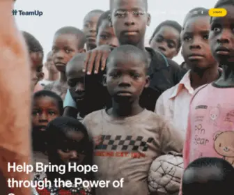 Teamup.world(Help bring hope through the power of sport. A non) Screenshot