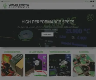 Teamwavelength.com(Wavelength Electronics) Screenshot