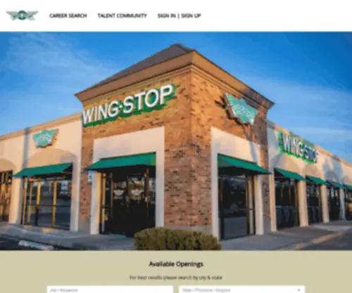 Teamwingstop.com(Careers at Wing Stop) Screenshot