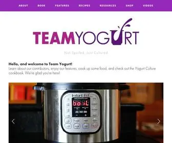 Teamyogurt.com(Team Yogurt) Screenshot