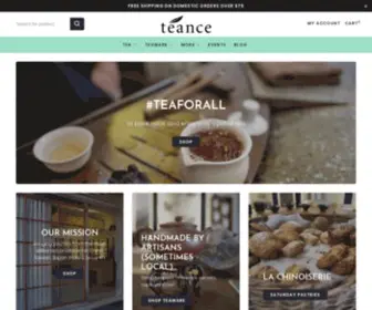 Teance.com(Teance Fine Teas) Screenshot