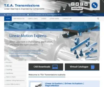 Tea.net.au(Engineering trade components supplier) Screenshot