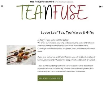 Teanfuse.com(Tea N Fuse) Screenshot