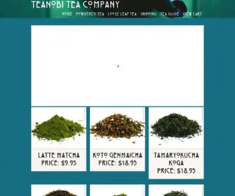 Teanobi.com(Japanese Green Tea and Matcha) Screenshot