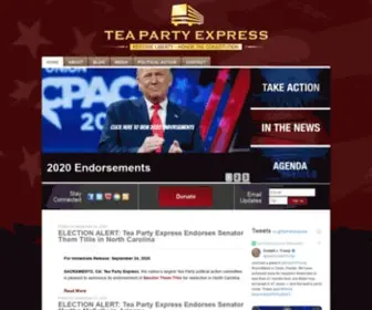 Teapartyexpress.org(Tea Party Express) Screenshot