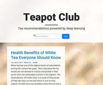 Teapotclub.com(Teapot Club) Screenshot